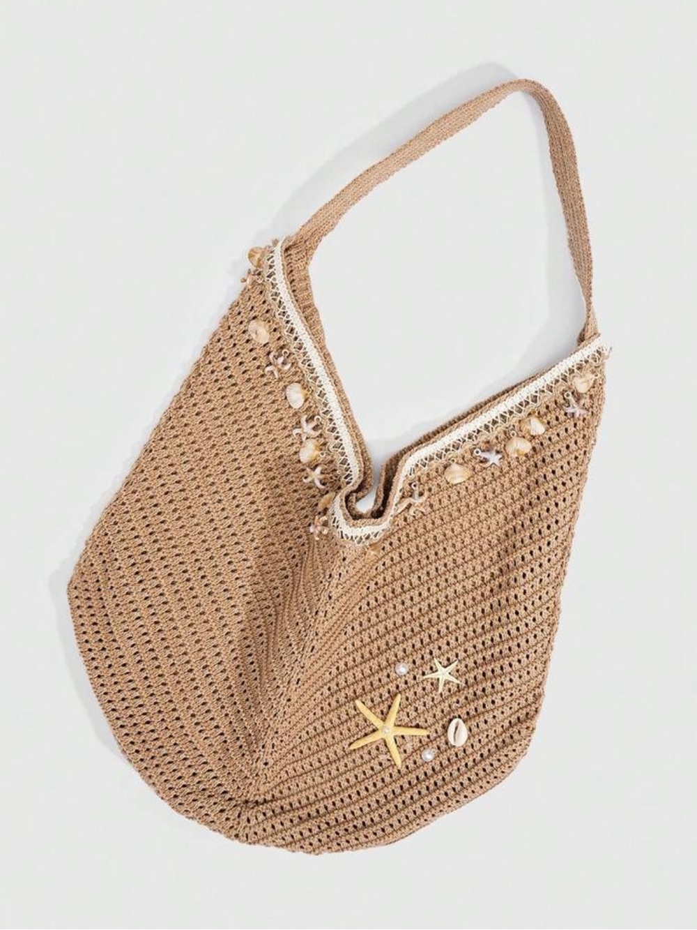 Beach Vibes Only Crochet Shoulder Bag NEW 🏷️